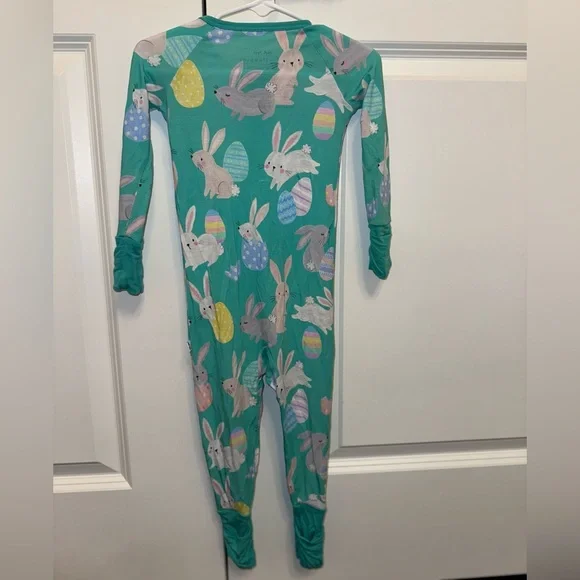 🐇 Little Sleepies Bunny Easter Bamboo Zippy Pajamas 12-18 months 🐰 - Picture 6 of 6
